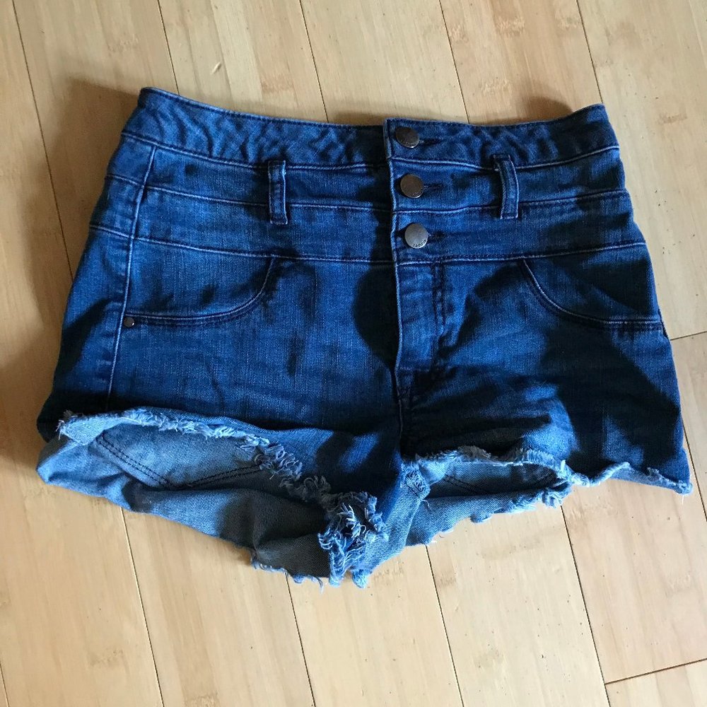 Dark Washed Shorts